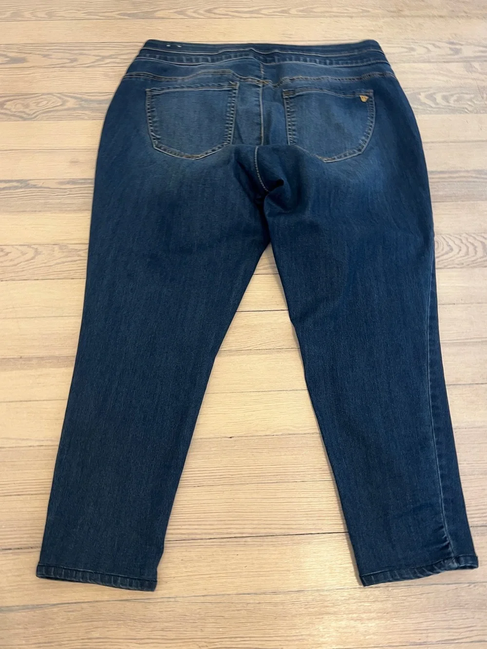 Wit & Wisdom Women’s Ab-Solution Stretch Straight Leg Jeans Dark Wash Size 16W
